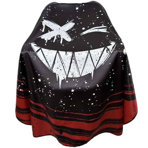 Barber Capes for Men Hair Cutting Capes with Snaps Salon Capes for Stylists Waterproof Hairdresser Gown Cape- 63”× 56”(Black)