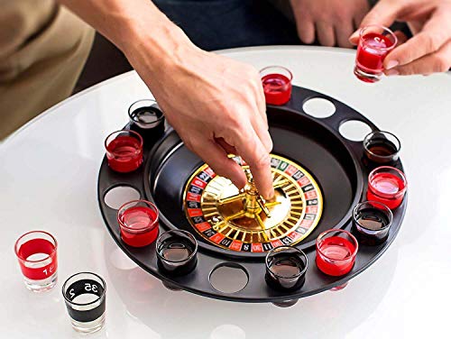 Image of Awestuffs Fun Games for Adults & Game Night Party Games (Drinking Roulette)