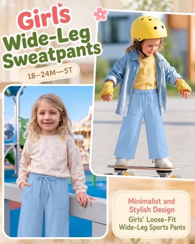 Image of Toddler Girls Wide Leg Pants
