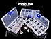 ReachTop Jewelry Box Organizer Storage Container with Adjustable Dividers 8 Pack 10 Grids Clear Bead Organizer Plastic Jewelry Storage Containers for Women