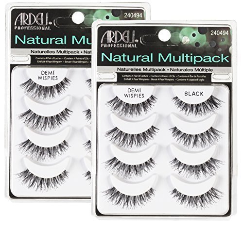 (2 pack) ARDELL Professional Natural Multipack - Demi Wispies Black