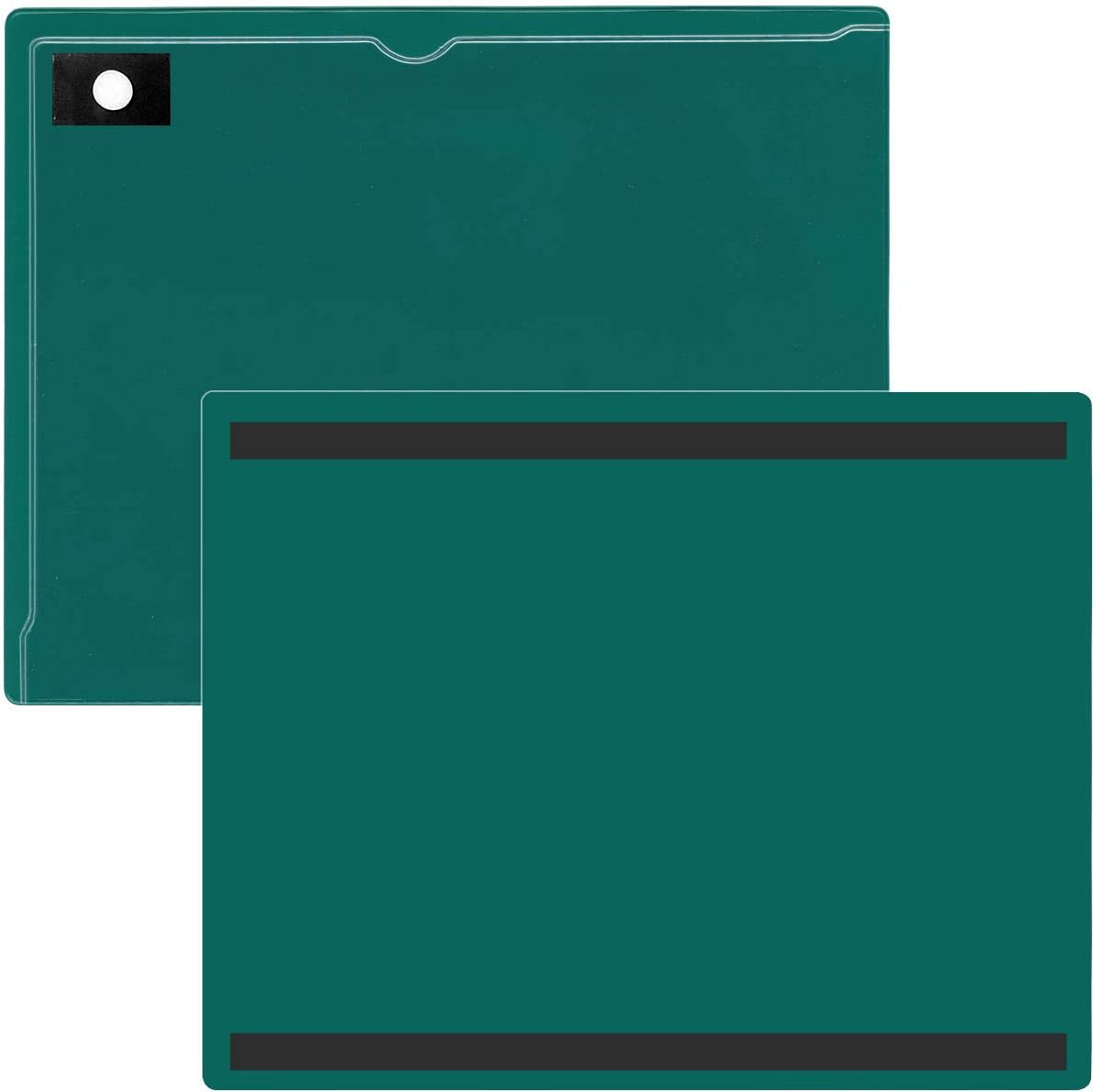 StoreSMART - Magnetic Closure Pocket - Magnetic-Back - 5-Pack - Red - 8.5" x 11" (MCP8511MBPQR-5)