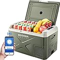 BODEGACOOLER 12 Volt Refrigerator, APP Control 12V Car Fridge, 32 Quart Portable Freezer (-4? to 68?), Compressor Electric Cooler 12/24V DC 110~240 Volt AC for Truck Van RV Camping Road Trip
