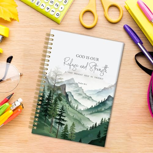 Carnet de notes A5 Grace Yonks Forest Bible, journal de dévotion aux finitions soignées - 2