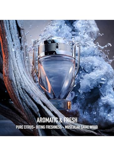 Image of Rabanne Invictus Eau de Toilette - Long Lasting Woody Aquatic Cologne for Men with Marine, Grapefruit & Guaiac Wood - Trophy Bottle French Fragrance Spray from Paris