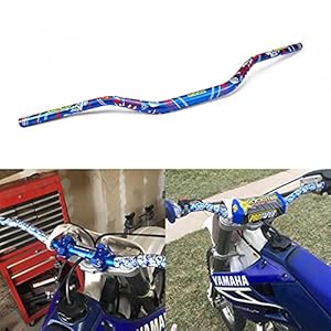 Guidon de moto universel 28 mm pour YZ125 YZ250 YZF250F YZF450F WR125 YZ YZF WR 125 250 450 Dirt Bike ATV Motocross Bleu