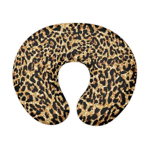 Image of Leopard Nursing Pillow Cover for Infant Removable Neutral Breastfeeding Pillow Cover Soft Stretchy Breastfeeding Pillow Slipcover