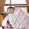 UHANKRU Daughter Blanket from Mom, Daughter Gifts from Mom, Daughters Gifts, Gift for Daughters Birthday, Graduation, Christmas, Pink Butterfly Throw Blanket, 60"x50" #1
