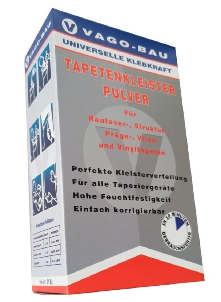 Tapetenkleber Glasfaserkleber Kleber 3 kg Glasfasertapete Universal
