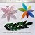 Mosaic Tiles 28 Pieces / 110 g Pack of Mica Stained Glass Mosaic Tile Supplies for Home Decoration, DIY Crafts, Plates, Picture Frames, Flowerpots – 1.6x5 cm Leaves Tiles (White Illusion)