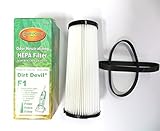 2) Dirt Devil Style 4&5 belts & 1) f1 filter