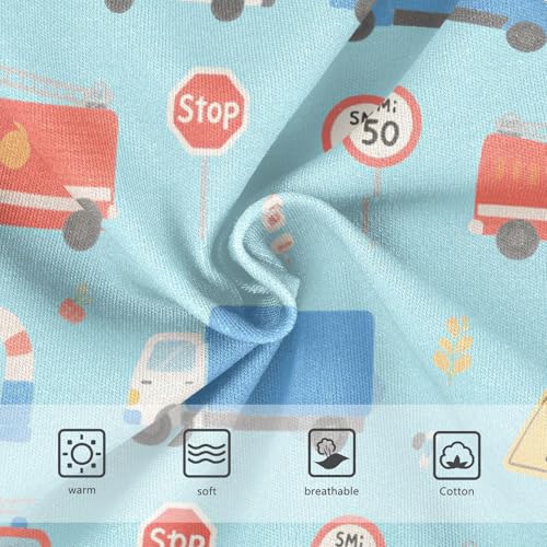 GuoChe Cotton Briefs Breathable Triangle Panties Organic Underwear for Kids in Sizes 2T,3T, 4T, 5T, 6Y and 8Y3