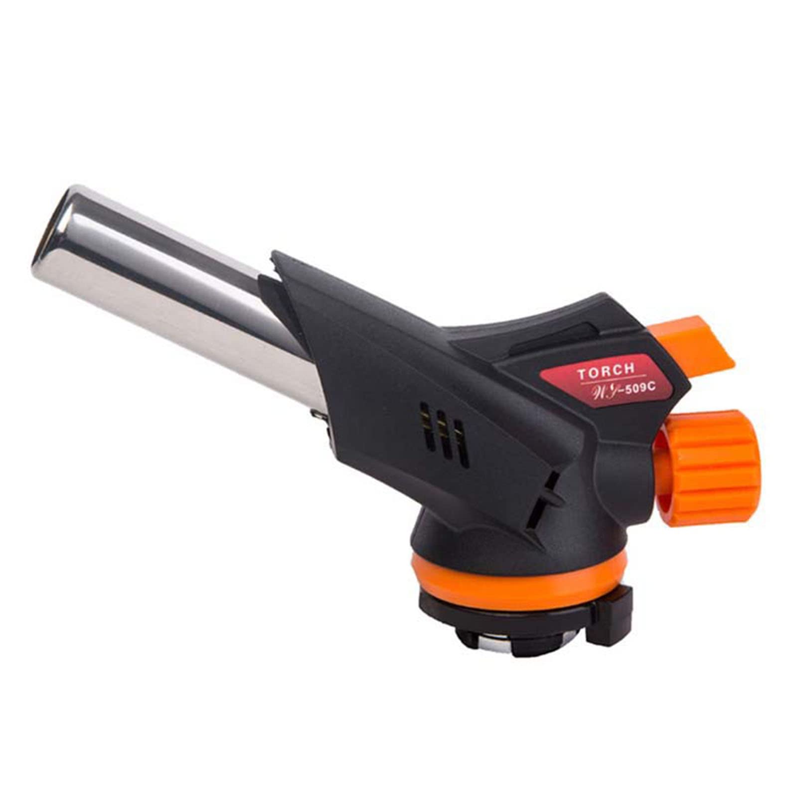 Tyenaza Torch Lighter Head Gas Torch Flame Gun Blow Ignition Lighter for Home BBQ, Baking, Brulee Creme, Crafts and Soldering(19 x 5cm)