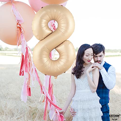 Image of KatchOn Caramel Number 8 Balloon 40 Inch