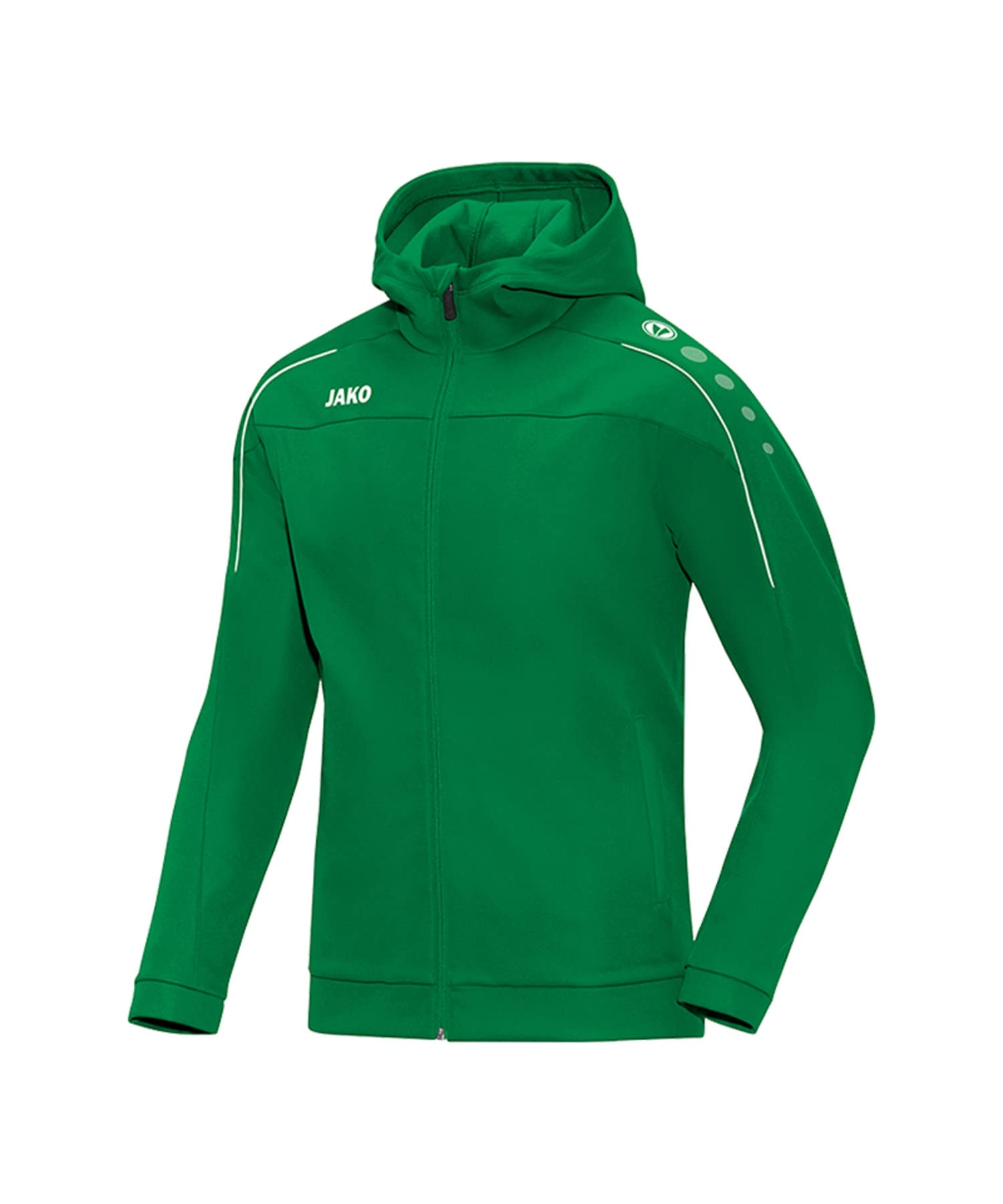 Jako Basic Men's Classico Hooded Jacket, Men, Classico, sportgrün