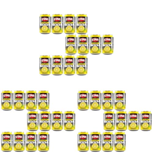 Image of Star Lemon Salted Soda - Refreshing Carbonated Soft Drink with Tangy & Salty Twist, 300ml Can (Pack Of 36)