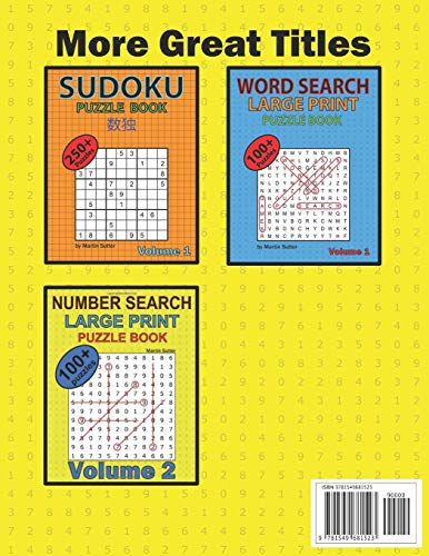 Number Search - Large Print - Puzzle Book - 100 Plus Puzzles - Volume 1 image 4
