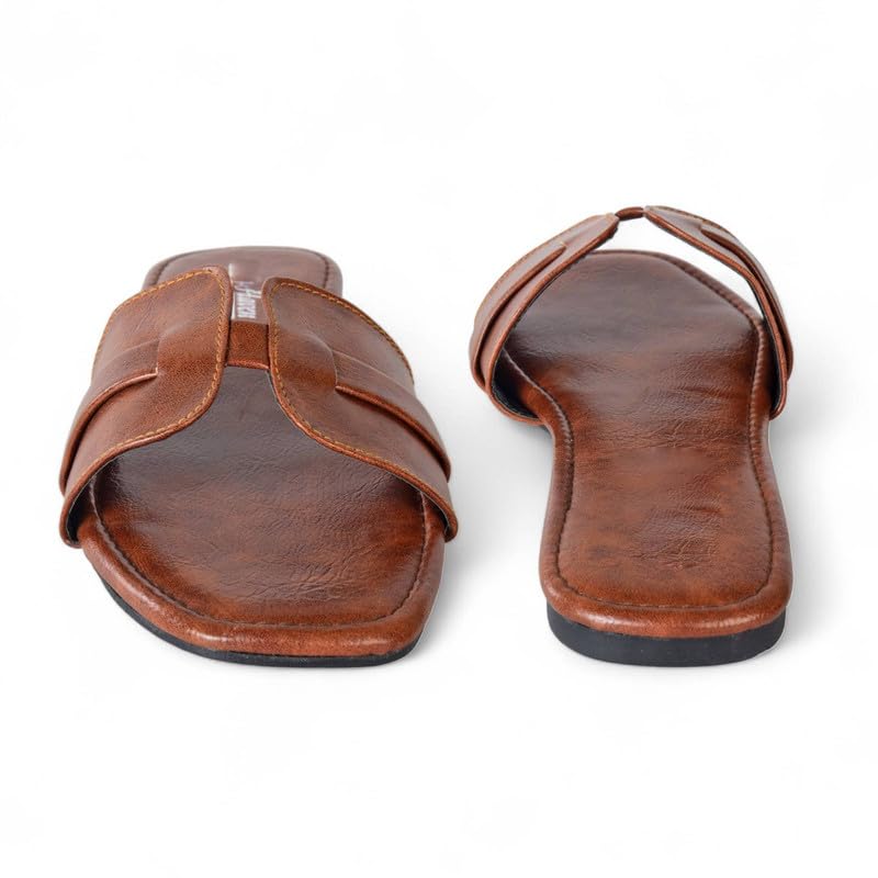 Image of 9ZER09 Trendy Slip On Sandals for Women | Comfortable Casual Sandals | Relaxed Daily Styling