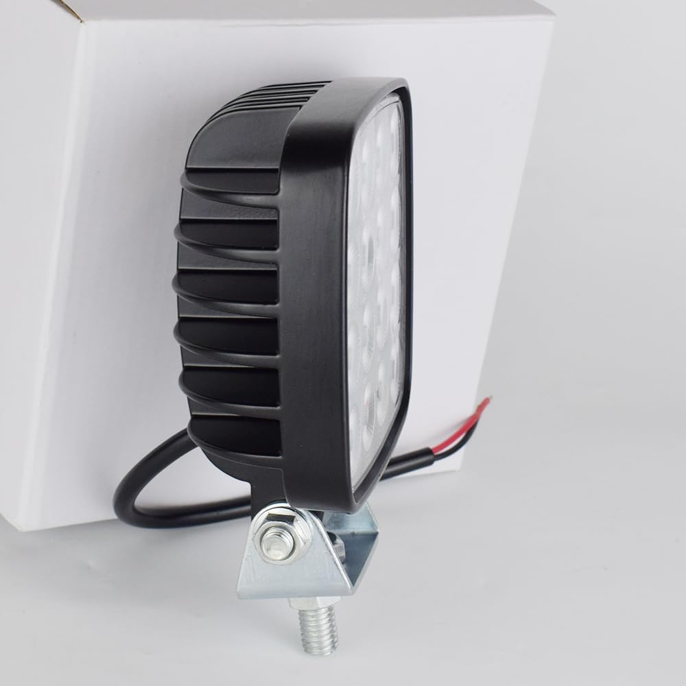 4 inch LED Flood Light CAT Excavator Squar Tractor Work Heavy Duty Blub Offroad 12V 24V 6240LM ATVs UTVs Agricultural Vehicles JALN7 1pc