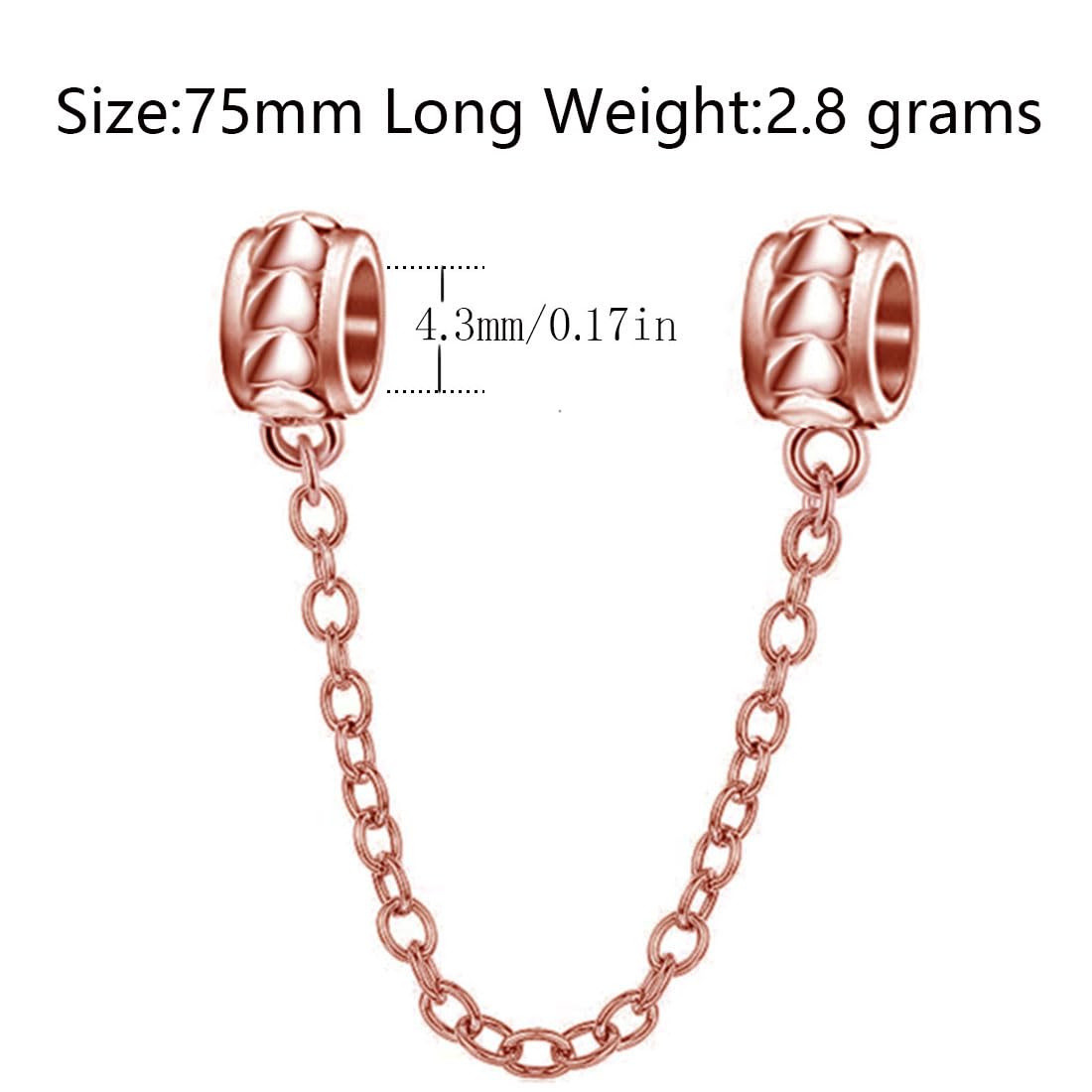 Bracciale In Argento 925 Per Donna - Maglia Ovale 3 Mm - Lunghezza Regolabile 16-19 Cm - Per Charm