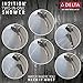 Delta Faucet 4-Spray In2ition Dual Shower Head with Handheld Spray, Chrome Shower Head with Hose, Handheld Shower Heads, Showerheads & Handheld Showers, Detachable Shower Head, Chrome 58467