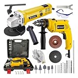 Kit Furadeira e Esmerilhadeira 900W 25 Peças Com Maleta (220)