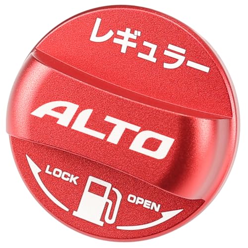 XIKER スズキ アルト HA36S HA37S HA97S専用 フューエルリッド フューエルキャップカバー アルミ製給油口キャップ ガソリンタンクキャップ おしゃれ カスタム アクセサリー 取り替えグッズ レギュラー仕様(レッド)