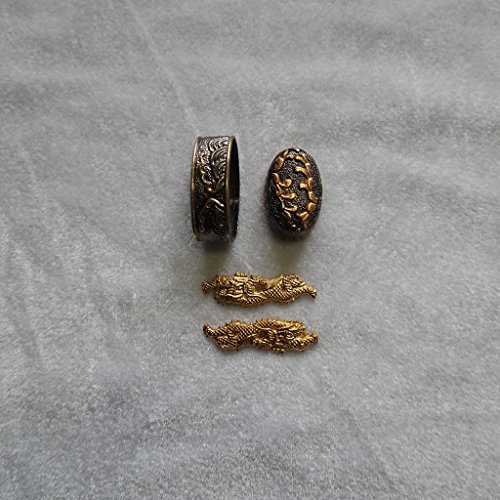  Japanese Samurai Sword KOSHIRAE –Fuchi Kashira...