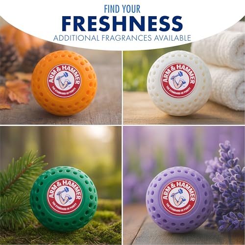 Arm & Hammer OdorBusterz® Odor Eliminator Balls, Clean Burst, 3 Count – Baking Soda Odor Control for Closets, Drawers, Hampers & Small Spaces - image 8