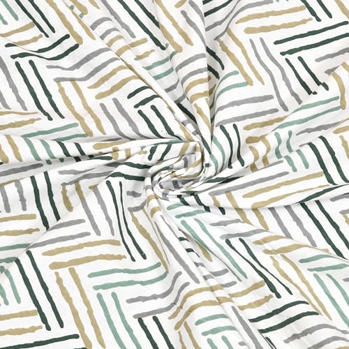 Image of BLOCKS OF INDIA Hand Block Printed 200 TC Cotton Super King Size Bedsheet(106 x 106) (Multi 11)