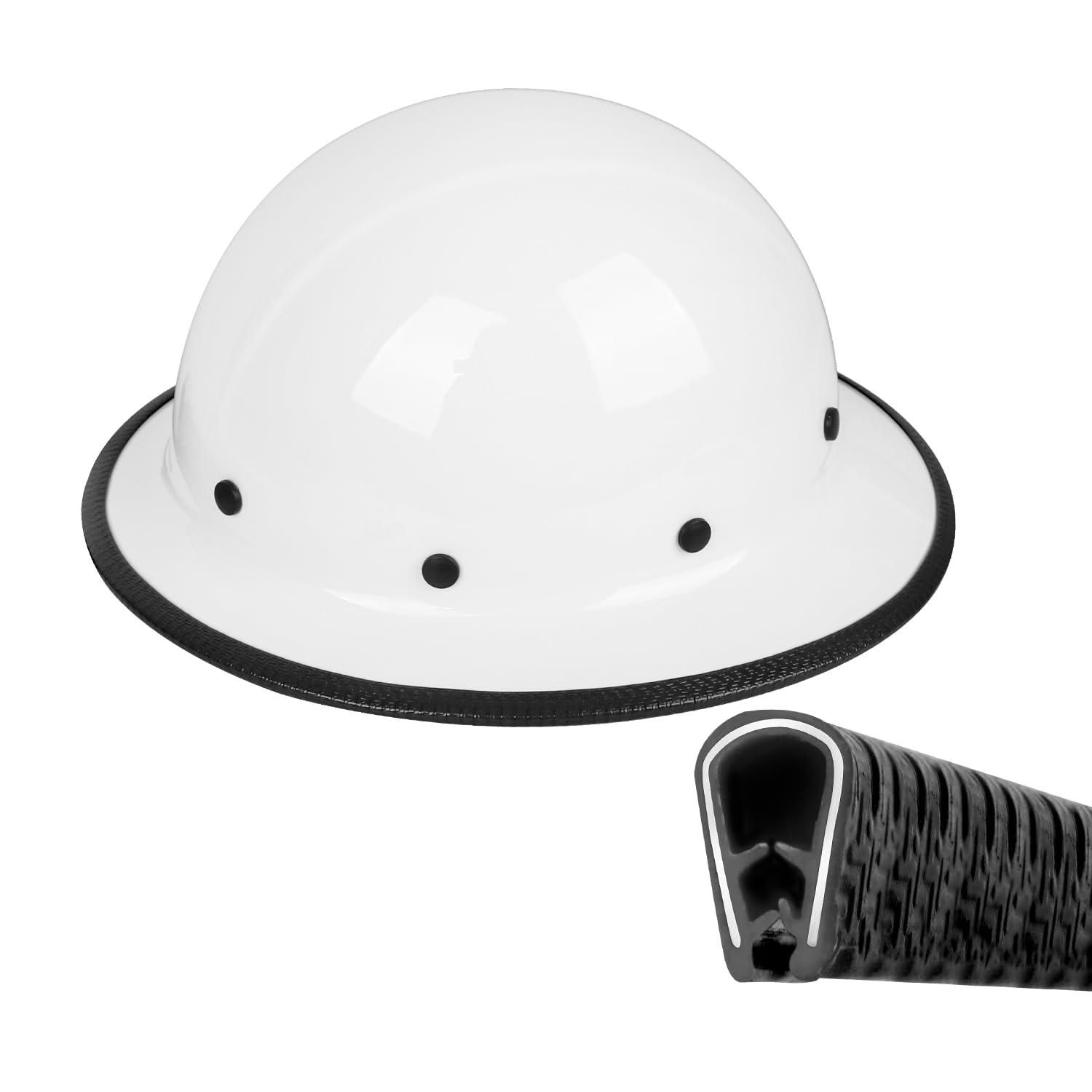 GREEN DEVIL Full Brim Guard, Hard Hat Guard Strip,Hard Hat