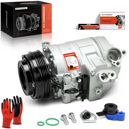 A-Premium Air Conditioner AC Compressor with Clutch Compatible with BMW 325Ci 325i 325xi 2003 330Ci 330i 330xi, X3 2004-2006