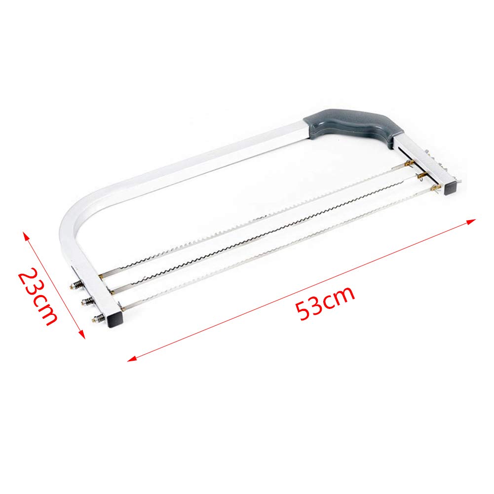 Levelatore per torte, in acciaio inox 304, 3 lame regolabili a strati, affettatrice per torte fai da te, accessori per la cottura della cucina, utensili per torte e pasticceria, per la preparazione