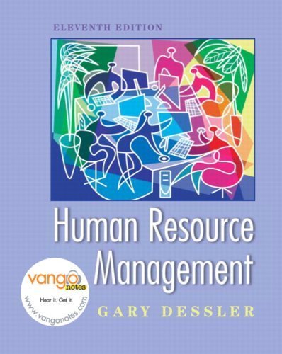Human Resource Management 11th Edition by Dessler, Gary published by Prentice Hall Hardcover