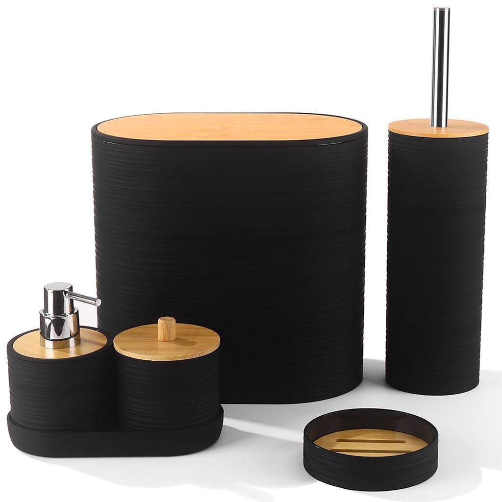Juego de soporte for cepillo de dientes y dispensador para un baño ordenado