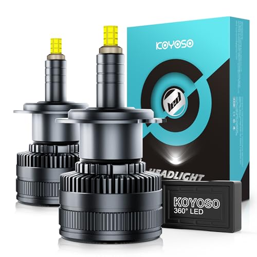 KOYOSO H7 LED Lampadine 360° 30000LM 160W LED Lampada per 12V Auto 6500K Bianco