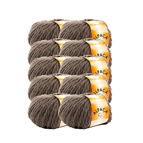 TRICOT CAFE' Oferta de ovillos de lana alpaca 56, 10 unidades, 70...