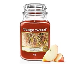 Yankee Candle Scented Candle | Autumn Wreath Large Jar | Long Burning Candles: up to 150 Hours | Perfect Gifts for Women