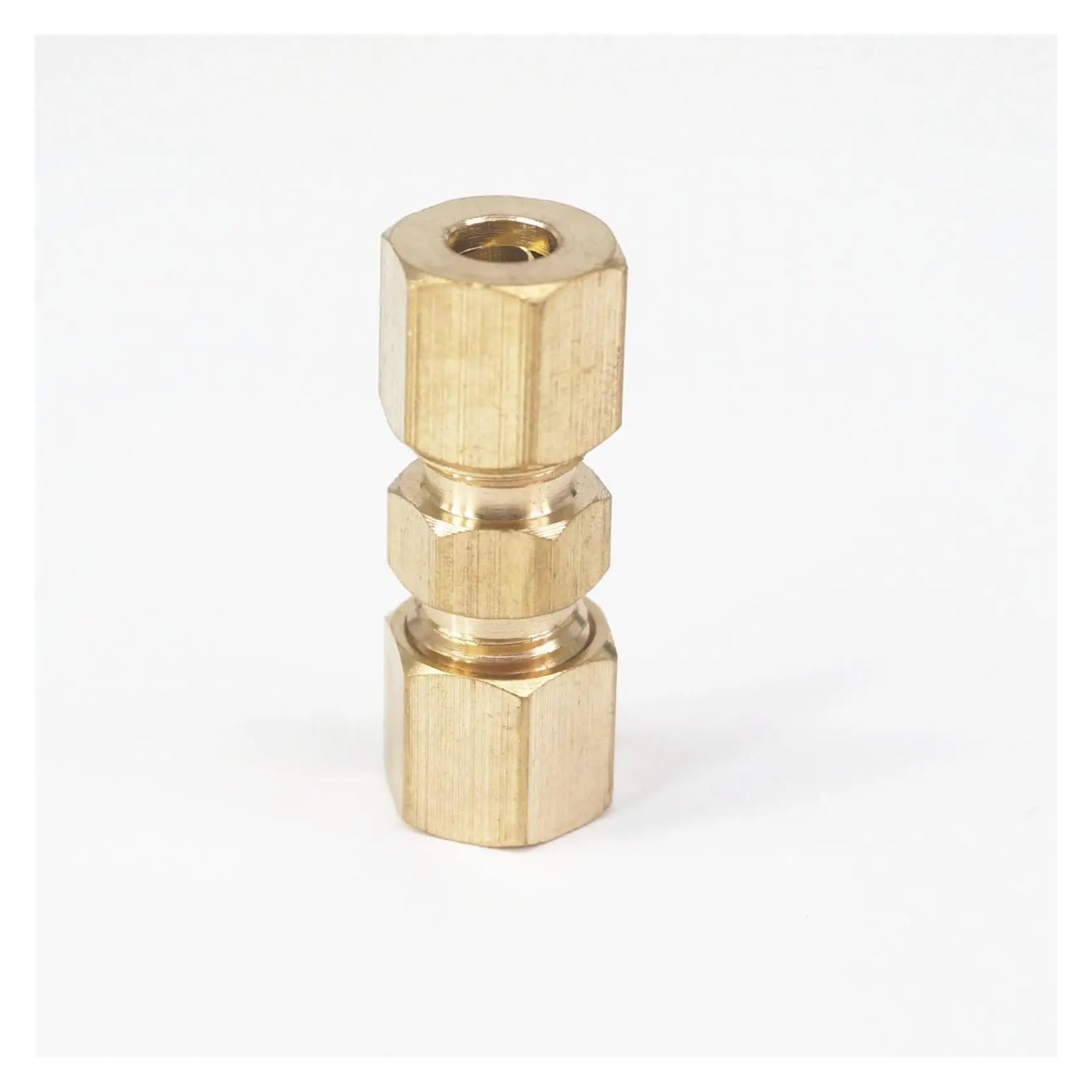 Rvblrdse One Color Fit 3/16" Tube Od Straight Compression Union Brass Pipe Fitting Connector