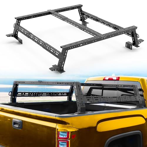MONOKING Full Size Truck Bed Rack Adjustable 14'-17' High...