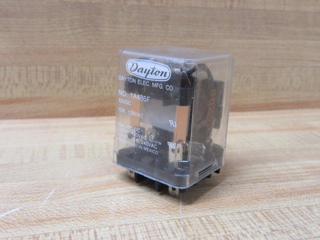 Dayton 1A486F Relay, 28VDC, 8Pin Electromechanical Relays