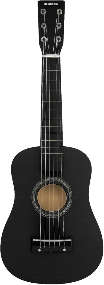 Mini Violão Infantil Colibri para Criança Corda de aço corpo de Madeira 58 cm (Preto)