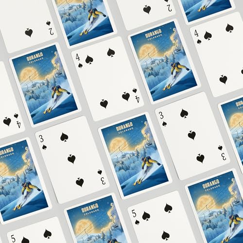 Baraja de poker Durango Colorado, 52 cartas tamaño póker miniatura 4