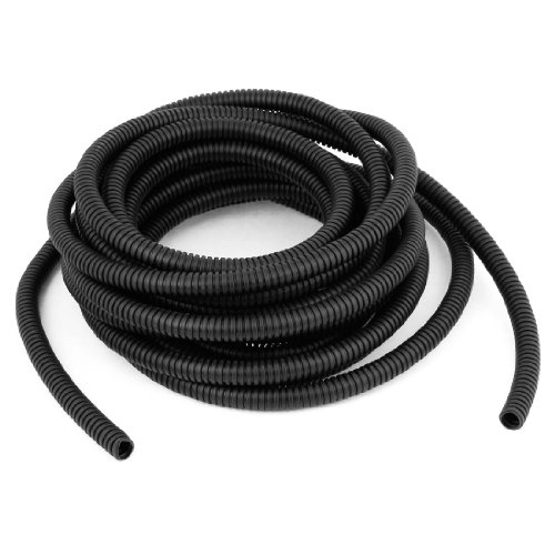 Sourcingmap® Plastica Nera 10mmx13mm Corrugato