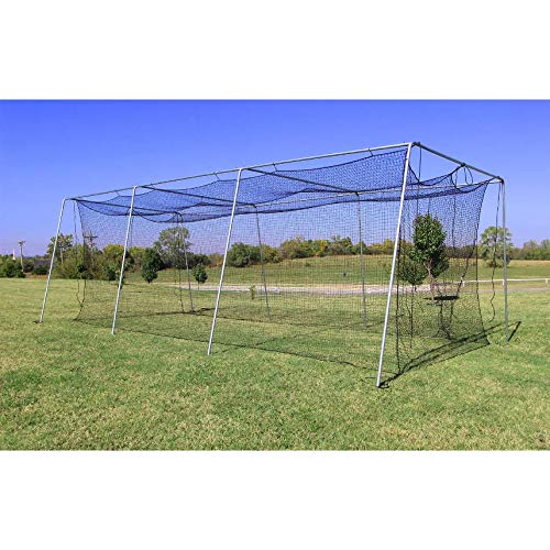 Cimarron Sports CM-602024TPCF1.5 60 x 12 x 10 in. No. 24 Batting Cage & Complete Frame HD
