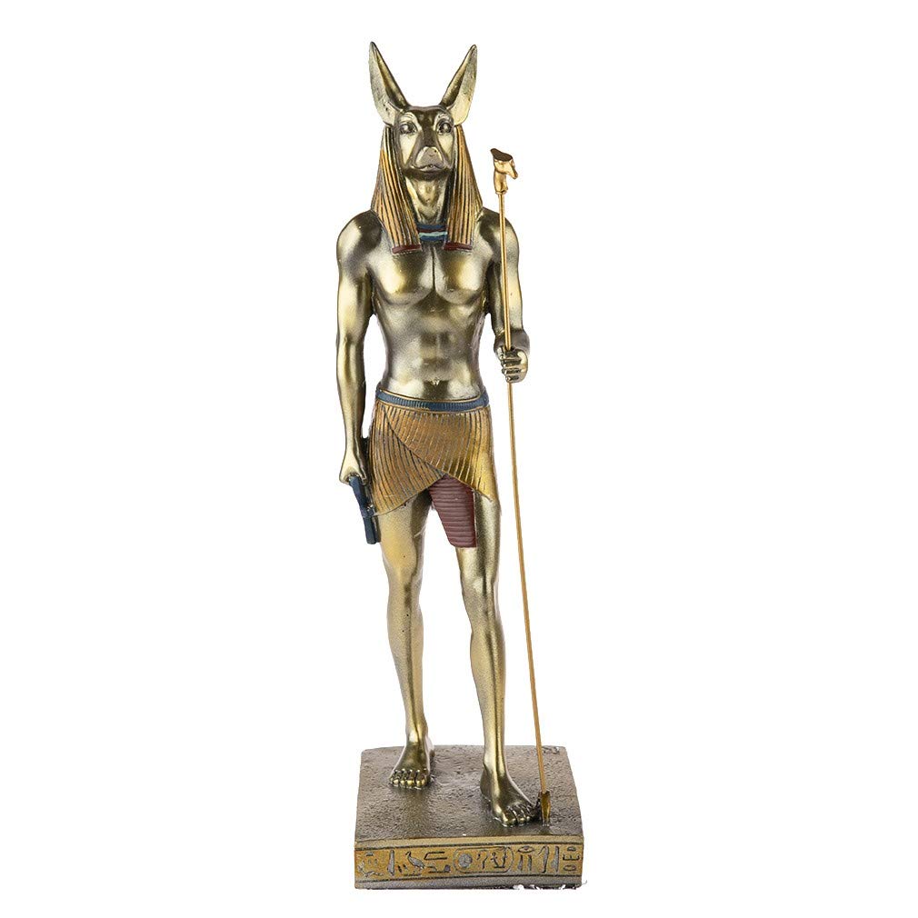 Egipska Statuetka Dekoracyjna Anubis