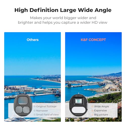Image of K&F Concept Wide-Angle Lens Compatible with DJI Mavic 4 Pro Drone Camera Lens Accessories,108 Shooting Range, Capture Expansive Landscapes, Multi-Coated HD Optical Glass