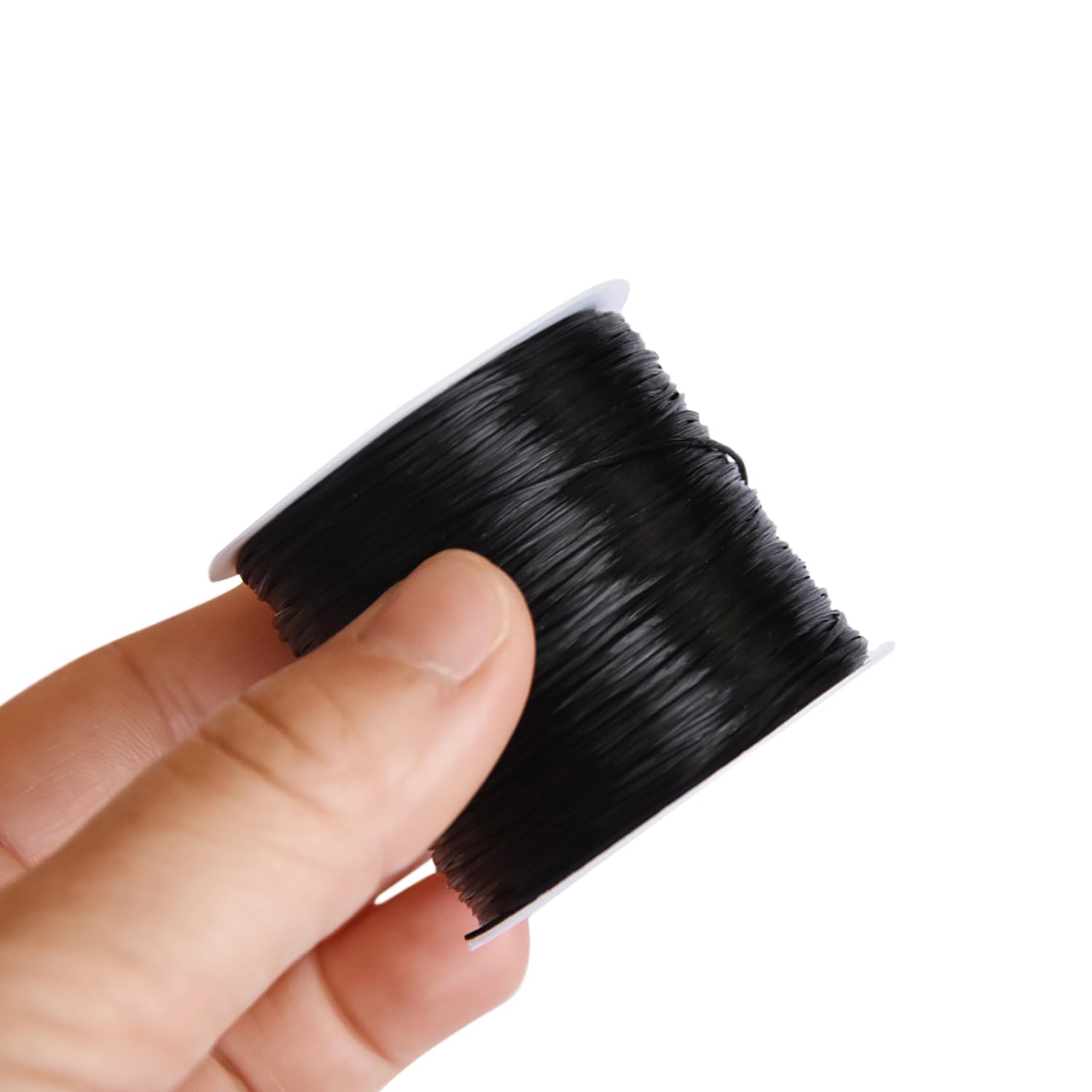 1 Roll 0.8mm Elastic Bracelet String 50m Stretchy Elastic Beading Cord Thread for Bracelet Jewellery Making (Black) - Image 4