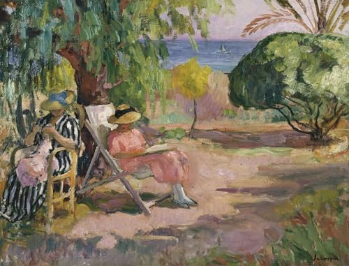 Toile Henri Lebasque couture féminine pour sublimer la décoration de votre salon