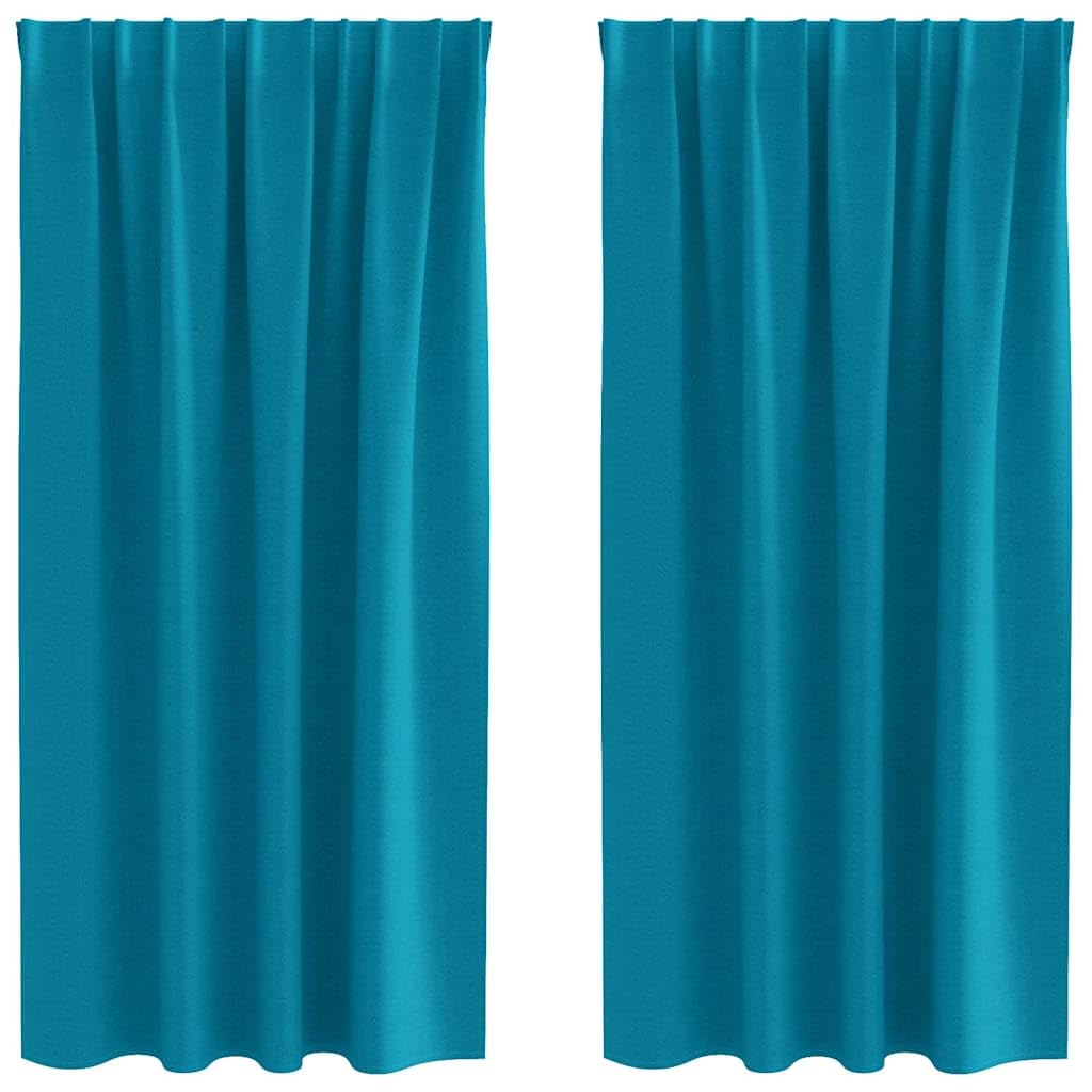 Rideaux occultants turquoise anti-lumière opaques pour grand sommeil